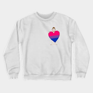 Bi Pride Heart Crewneck Sweatshirt